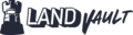 Land vault logo navy